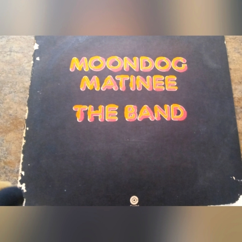 Moondog Matinee The Band Vinyl LP - Black Cover with Yellow/Red Text